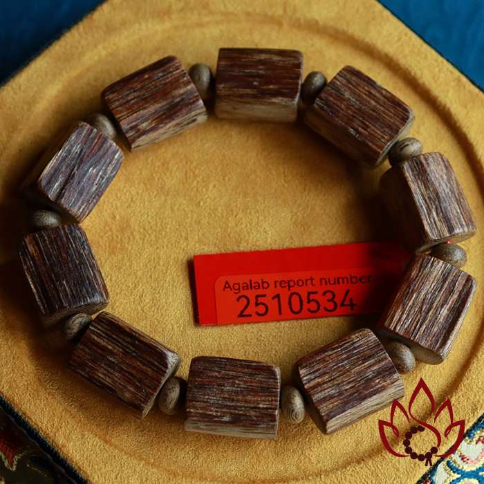 Vòng Trầm Hương Trúc Thô | 12 Ly | Trầm Kiến Tự Nhiên